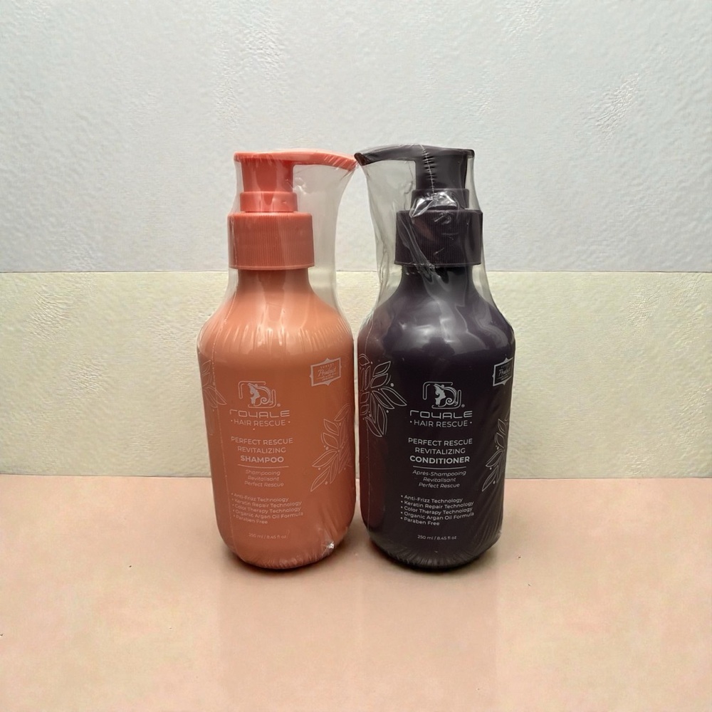 Royale Rescue Shampoo and Conditioner Set - Pink and Purple